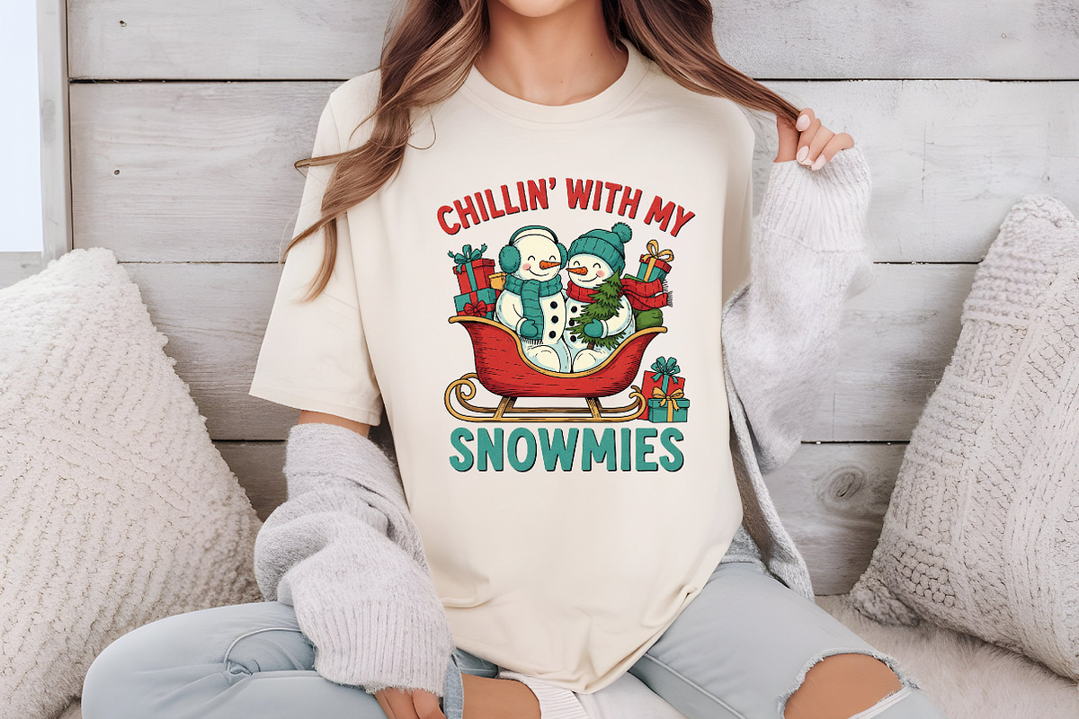 Vintage Christmas PNG, Snowman, a Graphic by Libby Wishes (Photo 4 of 6)