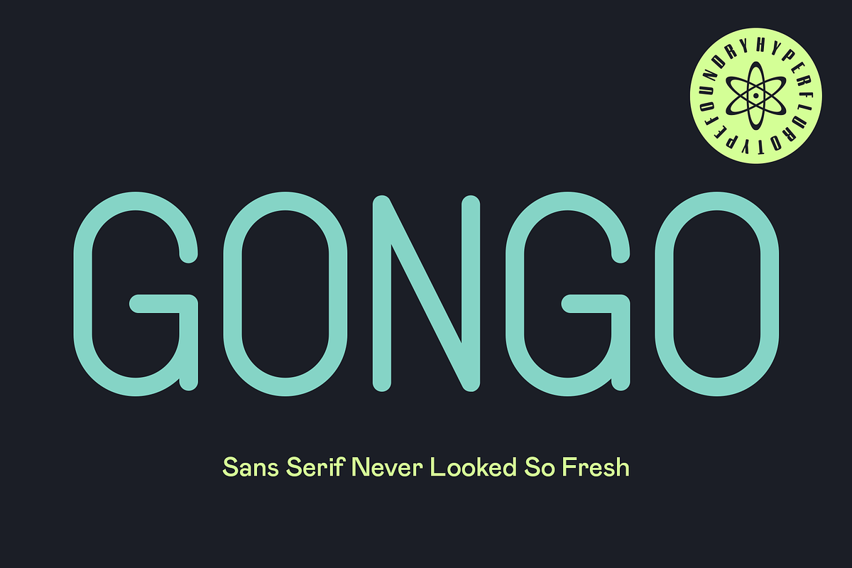 Gongo Sans Serif - 2 Fonts, a Sans Serif Font by HyperFluro (Photo 1 of 5)