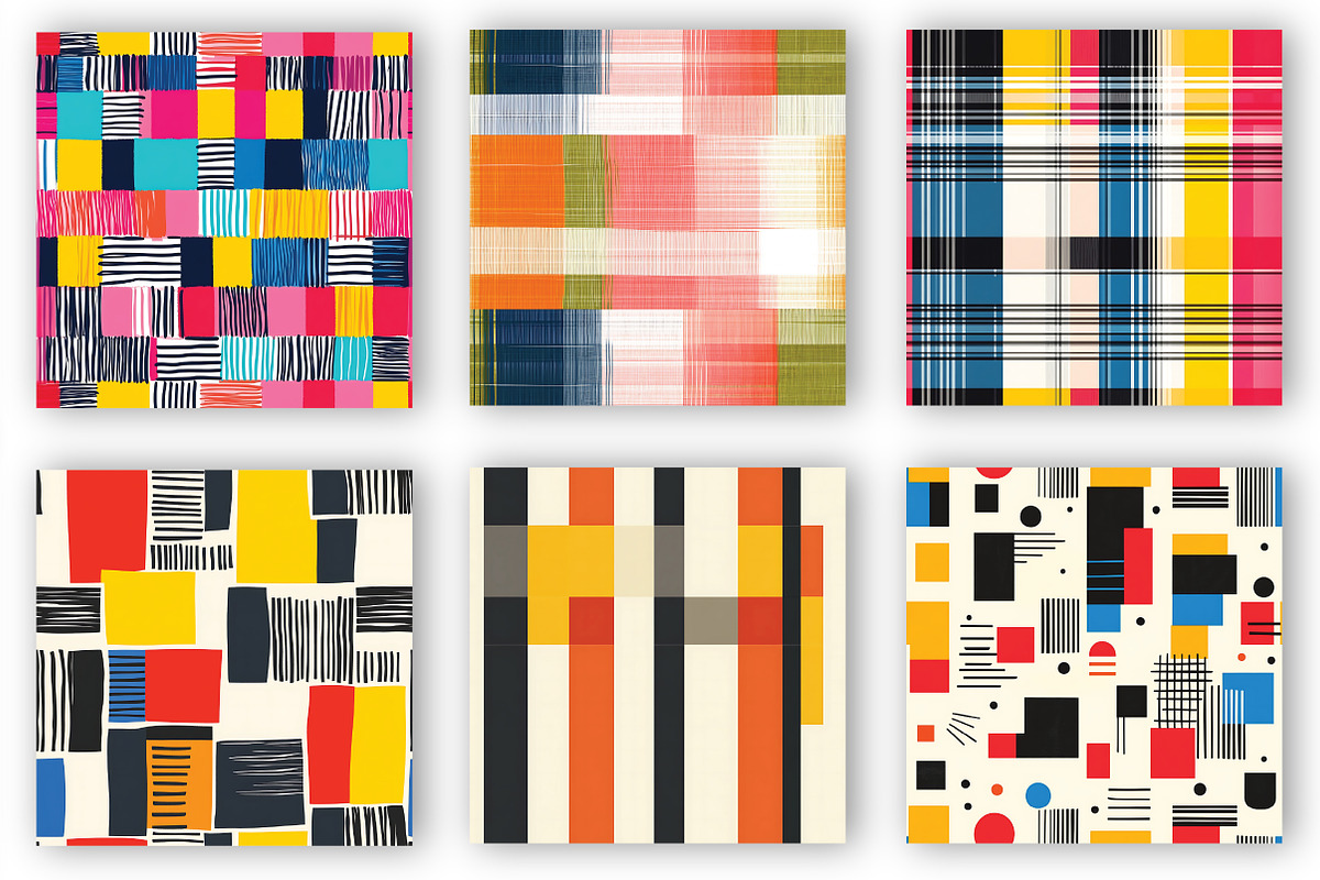 Stripes & Plaids Seamless Pattern, a Seasonal Illustration by Daily.Designs (Photo 2 of 3)