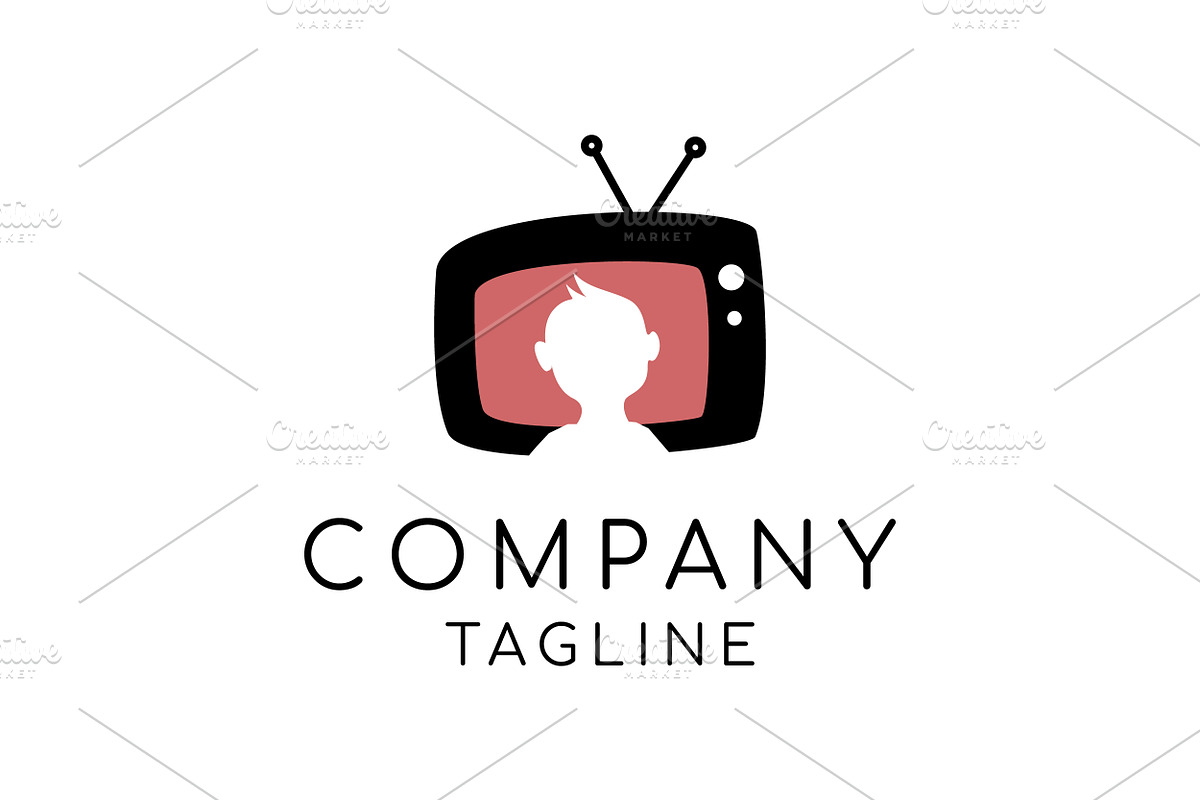 Kid watch tv logo design, an Object Graphic by nicemorning (Photo 1 of 2)