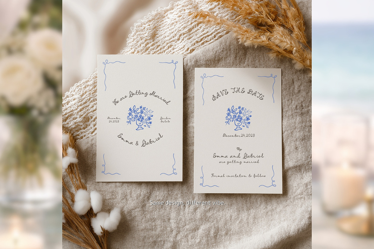 Hand Drawn Save the Date bd001, an Invitation Template by TyphoonStudio (Photo 6 of 9)