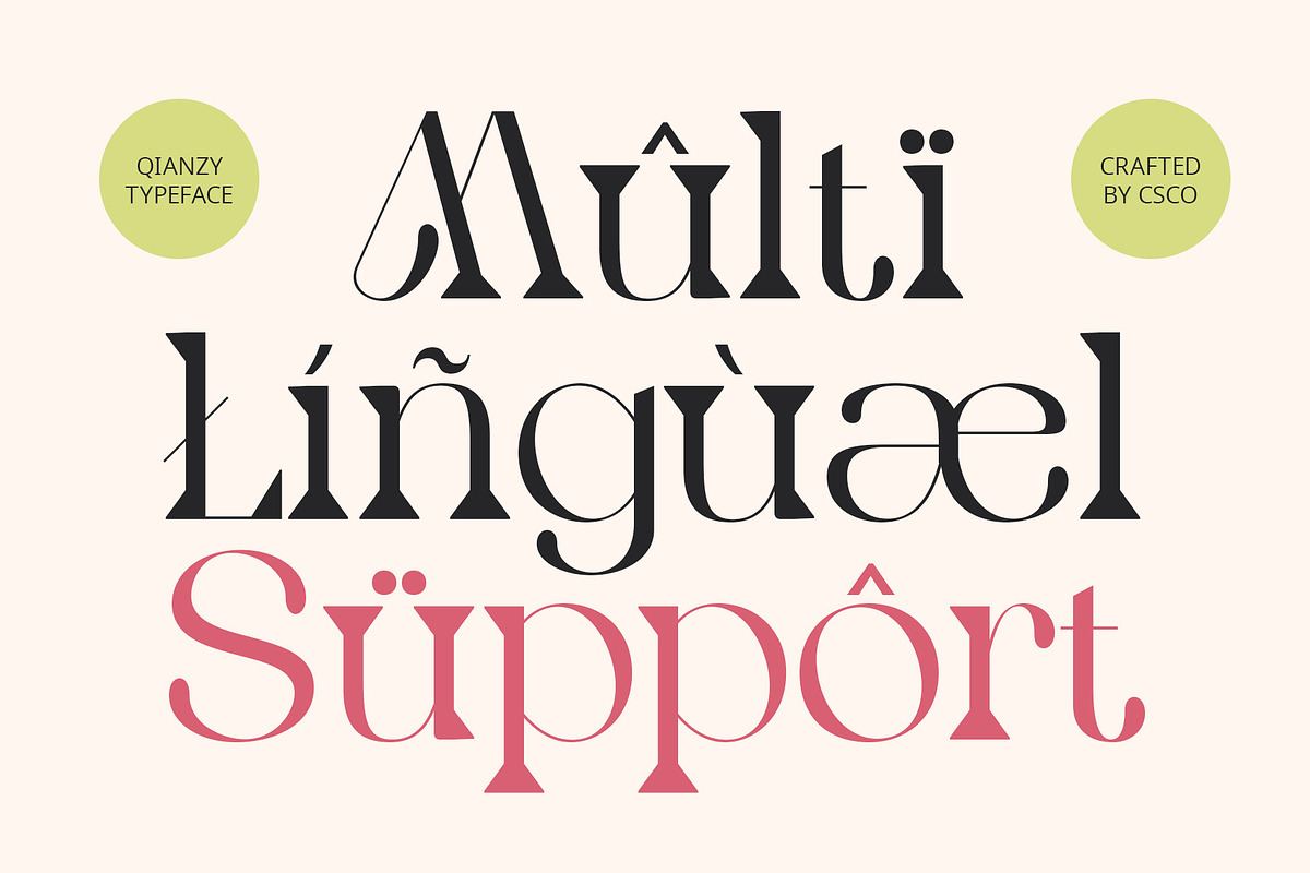 Qianzy – Elegant Font, a Serif Font by Craft Supply Co. (Photo 5 of 8)