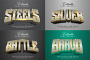 Silver 3D Text Effects Pack | EPS, a Layer Style Add-On by padilah_a (Thumbnail 1 of 5)