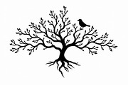 Tree Roots Silhouette Vector Pack, an Illustration by hafijul (Thumbnail 8 of 8)