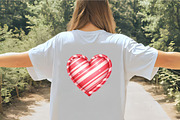 Candy Cane Heart Clipart, an Illustration by CrexoraLab (Thumbnail 3 of 5)
