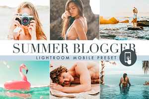 Summer Lightroom Mobile presets, an Action Add-On by CreativePresets.com