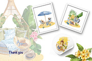 Summer vacation on the beach., a Seasonal Illustration by IrynaPanashii (Thumbnail 9 of 9)