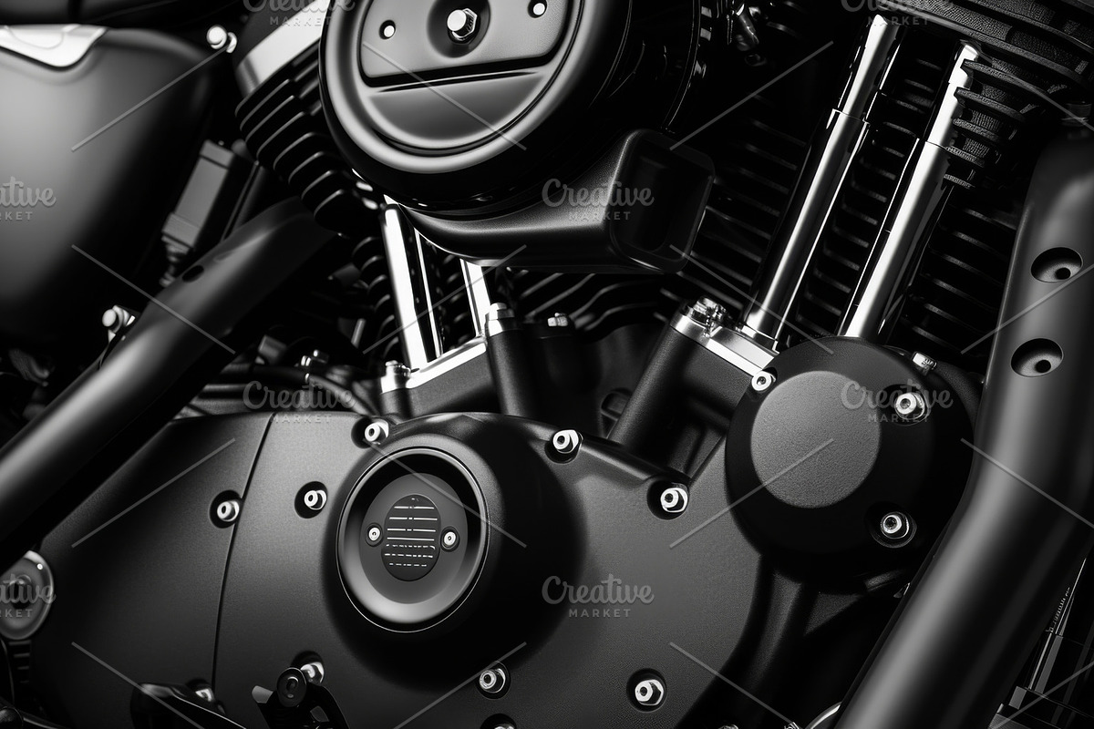 31 Motorcycle engines, a Transportation Photo by Handmadefont (Photo 11 of 33)
