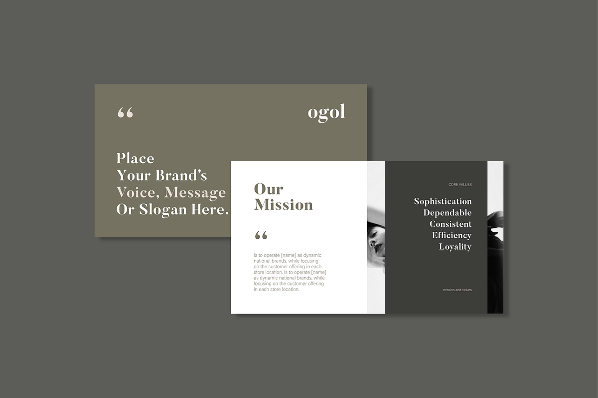 OGOL - Brand Guidelines Template, a Templates & Theme by Swyn.Studio (Photo 4 of 6)