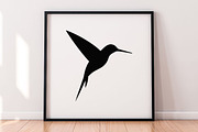 Hummingbird Silhouette SVG, an Animal Illustration by newminddesign (Thumbnail 5 of 5)