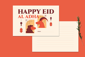 Minimal Eid Al Adha Greeting Card