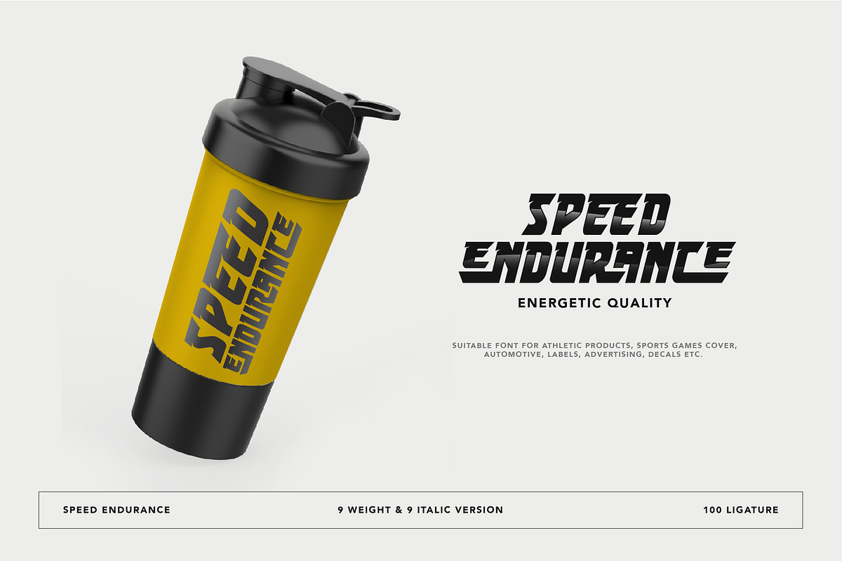 Speed Endurance, a Sans Serif Font by Burntilldead (Photo 4 of 10)