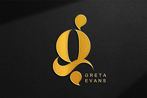Gold Logo Mockup, a Product Mockup by mockarts