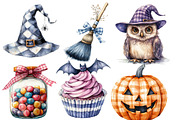 Gingham Halloween Clipart, an Illustration by Designworld (Thumbnail 3 of 5)