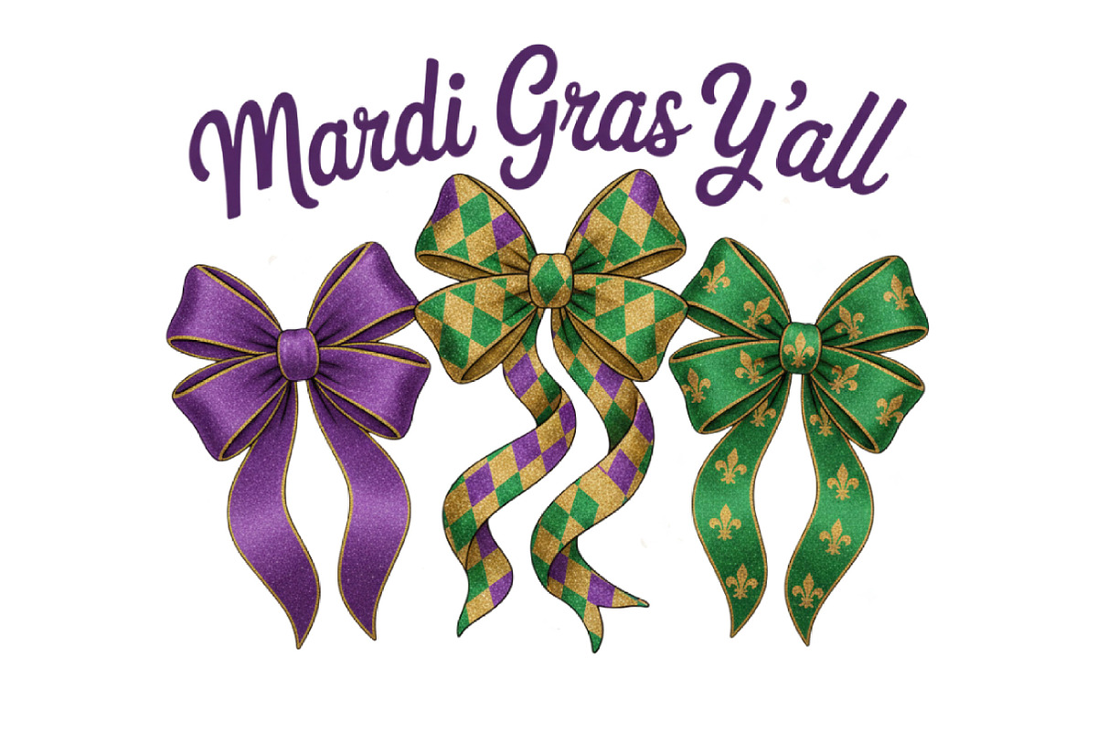 Mardi Gras Coquette Png, Mardi Gras, an Illustration by Designking (Photo 2 of 6)