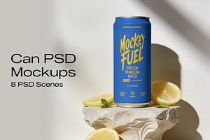 Premium Can Mockup PSD Bundle