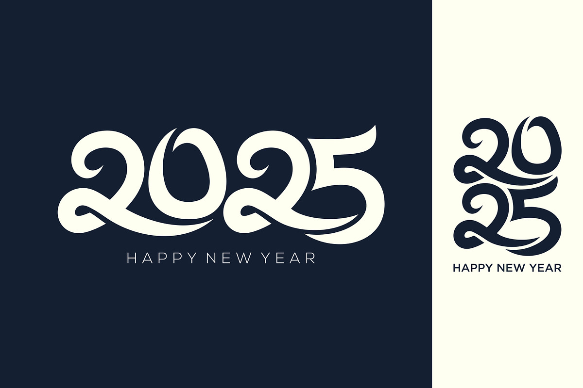 2025 Happy New Year design vector., a Branding & Logo Template by BARONSTD (Photo 2 of 3)