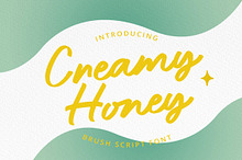 Creamy Honey | Brush Script Font
