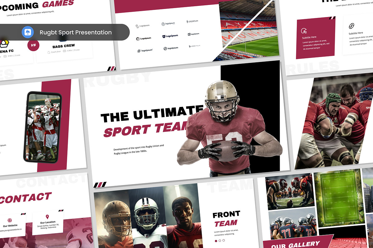 Rugby Sport Presentation Keynote, a Presentation Template by Antstheme (Photo 2 of 2)