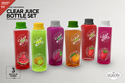 Clear Juice Bottle Sets Mockup, a Packaging Mockup by INCDesign (Thumbnail 2 of 10)