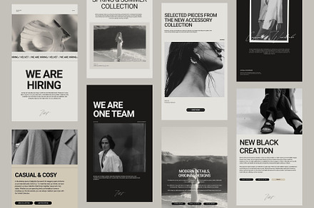 Velvet / Canva Story Templates, a Social Media Template by Mia Branding Studio