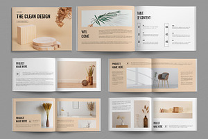 Minimal Book Template Landscape, a Magazine Template by ContestDesign