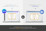 Certificate Template | Canva & Word, a Stationery Template by TelaTemplates (Thumbnail 4 of 4)
