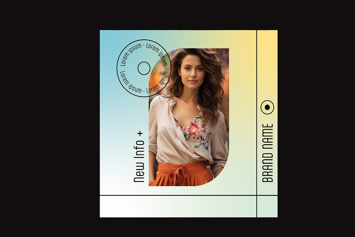 Gradient Fashion Social Media Post, a Templates & Theme by studiogstock (Photo 3 of 4)