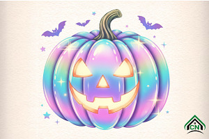 Kawaii Pastel Pumpkin PNG, an Illustration by Craft Nest