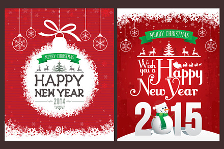Red Christmas Posters & Backgrounds