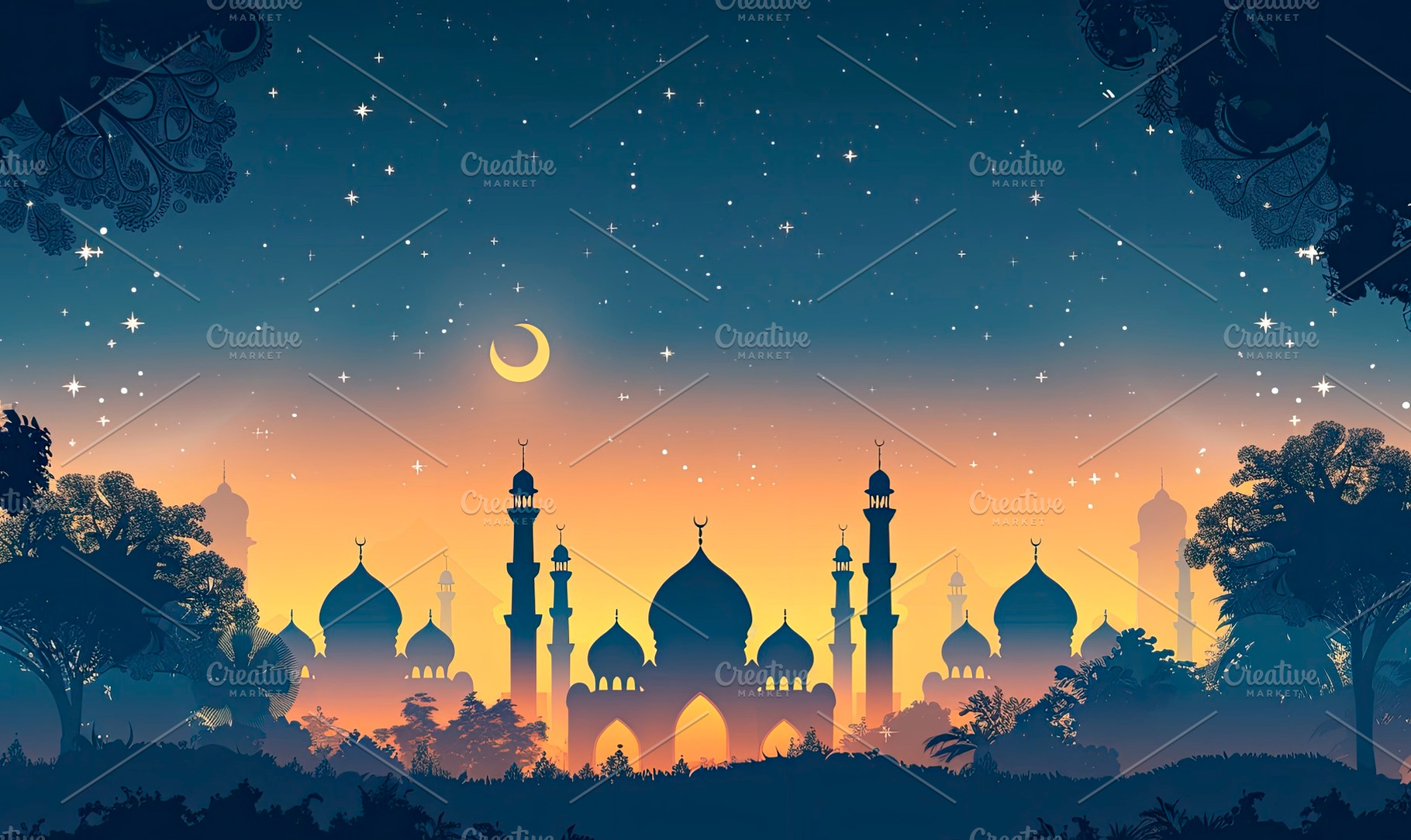 Enchanted Eastern Night Skyline , Ge, a Photo by LOGOCREATIVE