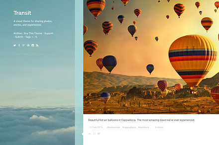 Transit Tumblr Theme, a Websites & App Template by Themelantic