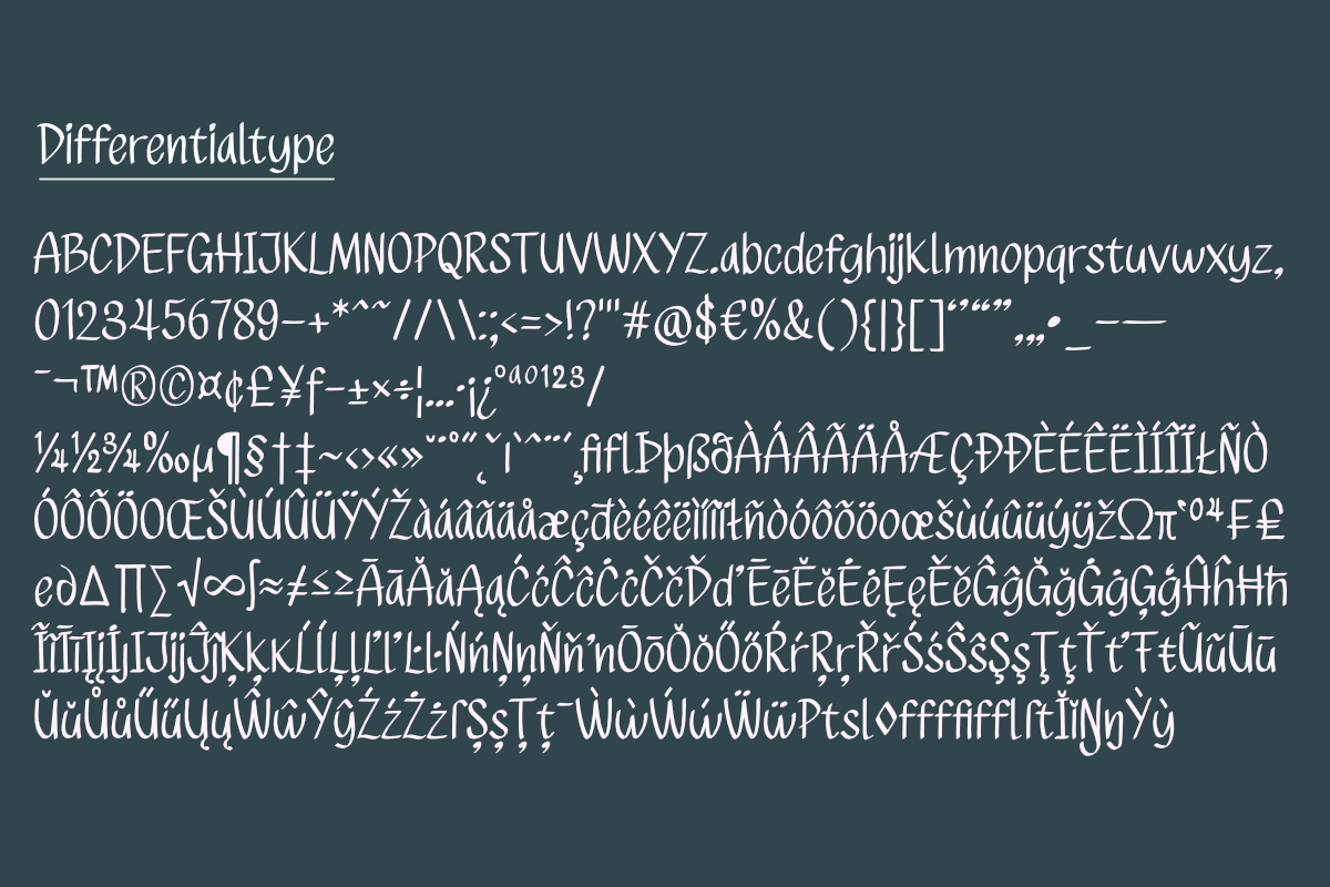 Salaisih - Handwritten Font, a Handwritten Font by Differentialtype (Photo 7 of 7)