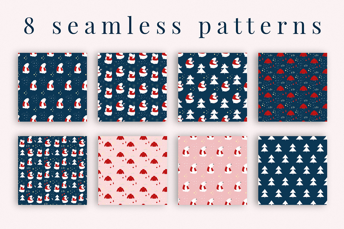 Polar bear party, a Pattern Graphic by Svyatoslava_M (Photo 5 of 7)