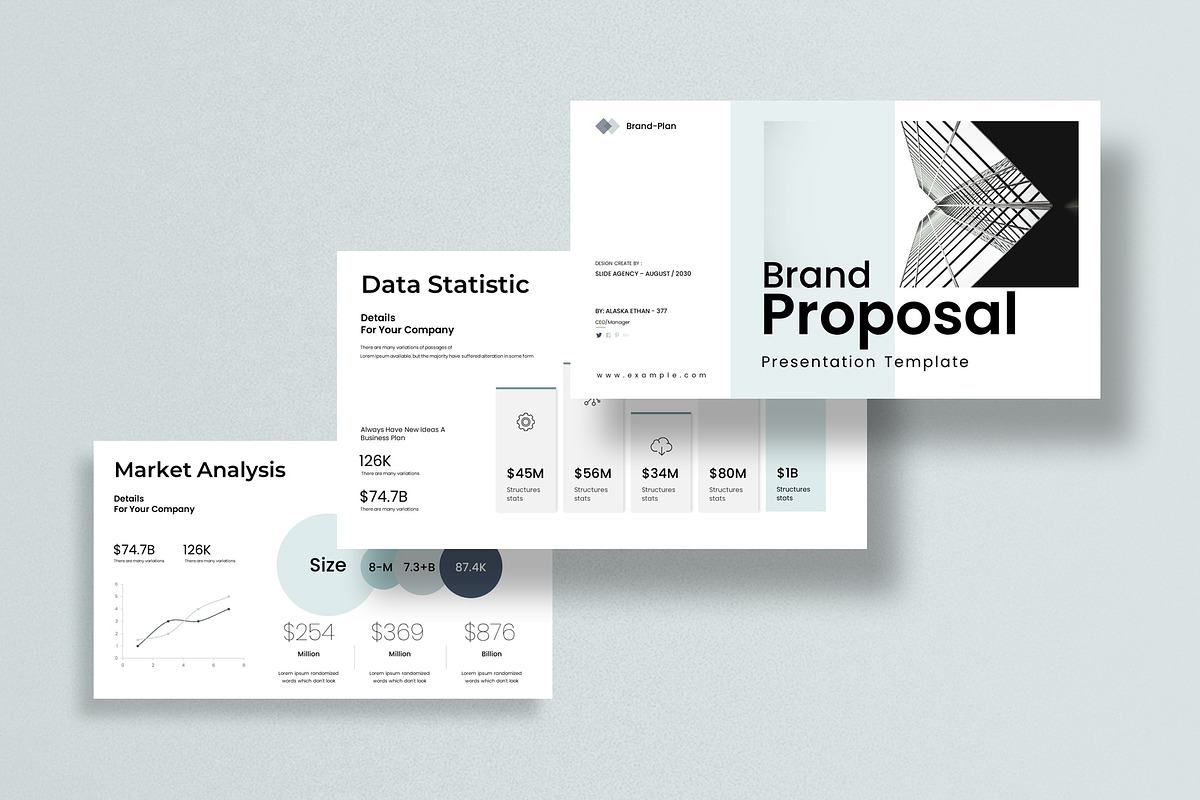Brand Proposal Presentation Template, a Presentation Template by Slide-Agency (Photo 7 of 8)