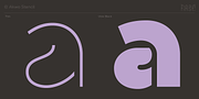 Akwa Stencil, a Sans Serif Font by HeadFirst (Thumbnail 29 of 36)