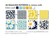 Daisy Ditsy Floral Pattern Bundle, a Pattern Graphic by AvaAva (Thumbnail 3 of 19)