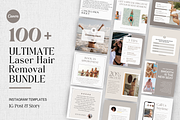 Laser Hair Removal Insta Template, a Social Media Template by EliteMatidi (Thumbnail 1 of 9)