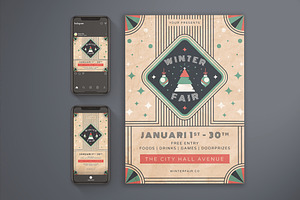 Winter Fair Flyer Set