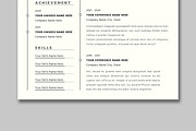 Resume Template Layout, a Resume Template by ContestDesign (Thumbnail 3 of 5)