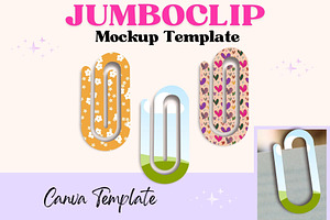 Jumboclip Mockup Paperclip Canva