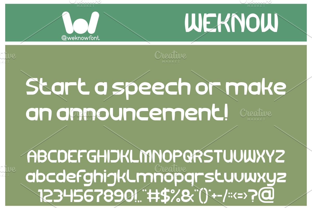 Big Foot font, a Font by weknow (Photo 3 of 8)