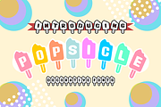 Popsicle - Popsicle Font Type, a Font by KiddoGlyphs Studio (Thumbnail 1 of 4)