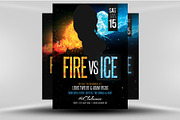 Fire & Ice Flyer Template, a Flyer Template by FlyerHeroes (Thumbnail 1 of 4)