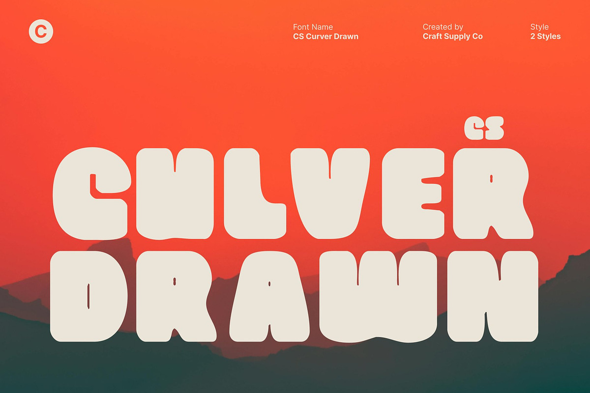 CS Culver Drawn, a Sans Serif Font by Craft Supply Co. (Photo 1 of 8)