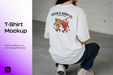Women's Oversized T-shirt Mockup, an Apparel Mockup by Designer Dude
