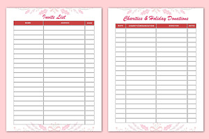 Christmas Planner Canva Template