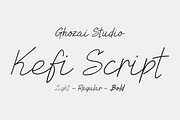 Kefi Script, a Script Font by ghozai studio (Thumbnail 1 of 5)