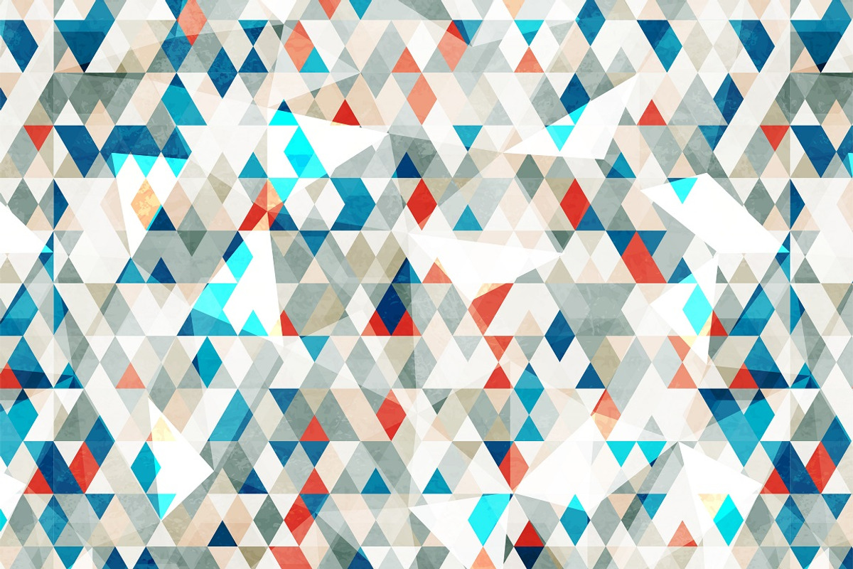 Vector Triangle Patterns 2, a Pattern Graphic by Gudiny (Photo 2 of 10)