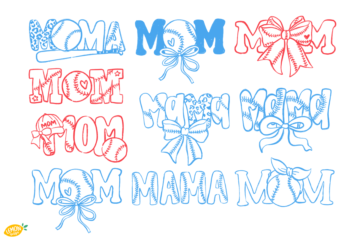 Baseball Mama PNG Clipart, a Sport Illustration by LemonDesign (Photo 3 of 3)